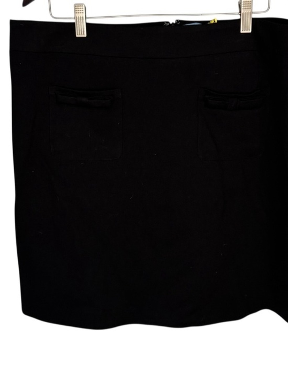 CECE Plus Women's Bow Pocket Short Spring Calling Rich Black
Skirt 16W NWT